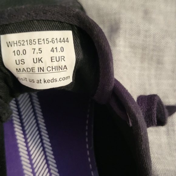 Keds Shoes For Women-Dbl Up Leather Blk/Blk- Size 10 - Picture 4 of 8